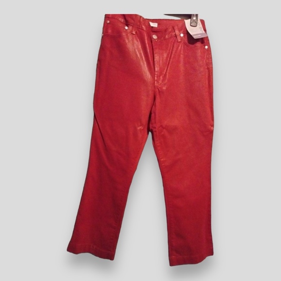NWT Red Nine West Jeans Size 14 Delancy High-Rise Kick Flare - Picture 6 of 6